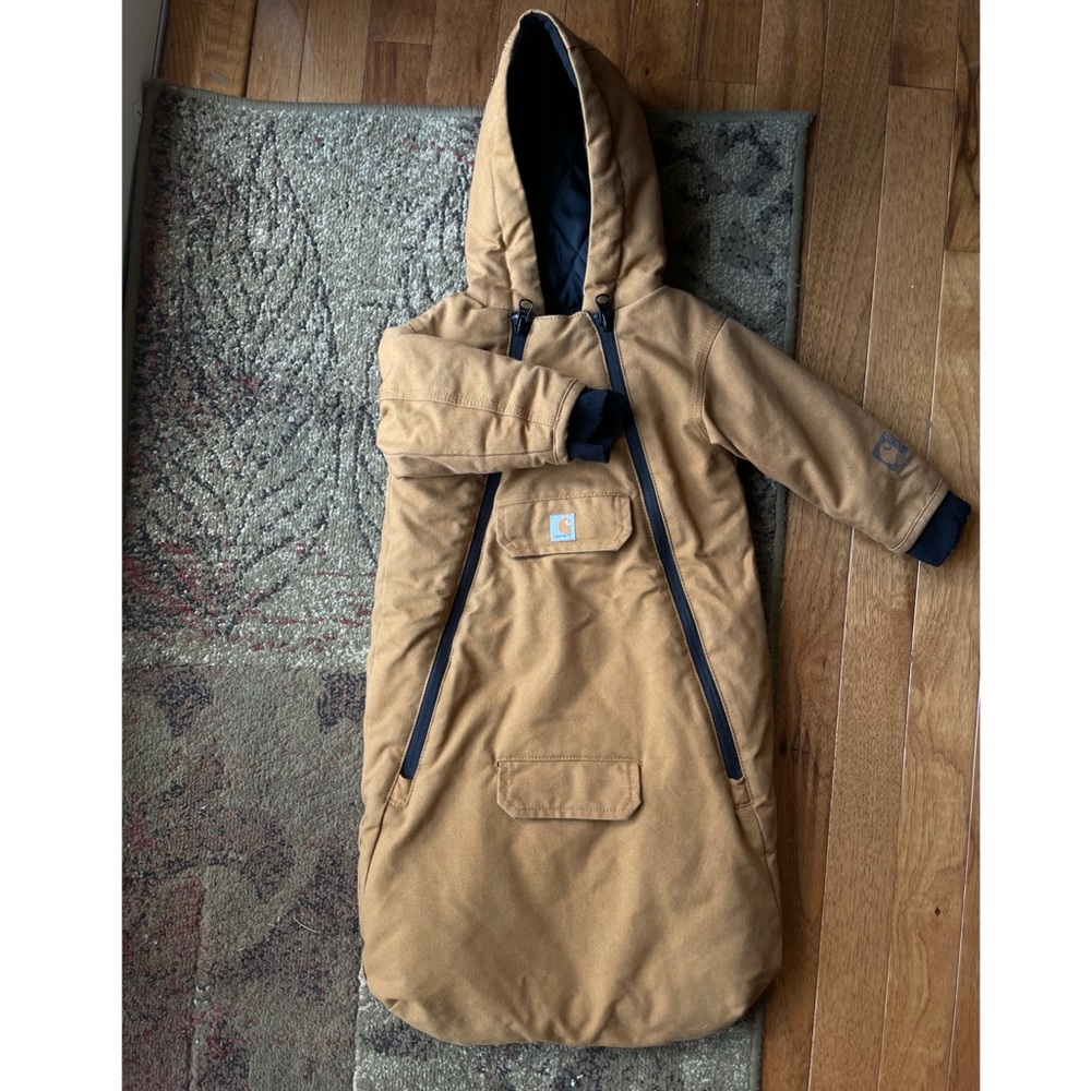 Carharrt brown winter suite bunting bag 6 months